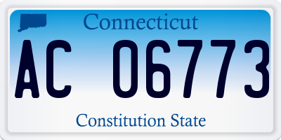 CT license plate AC06773