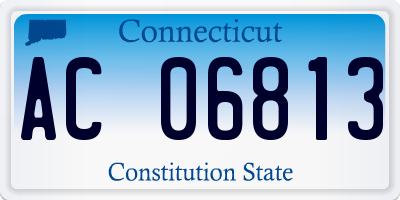 CT license plate AC06813
