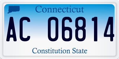 CT license plate AC06814