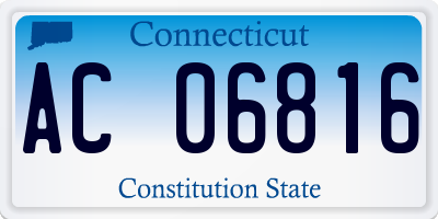 CT license plate AC06816