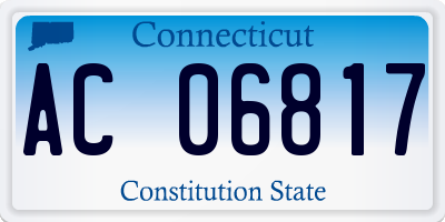 CT license plate AC06817