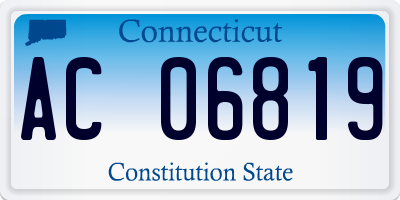 CT license plate AC06819