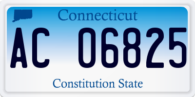 CT license plate AC06825