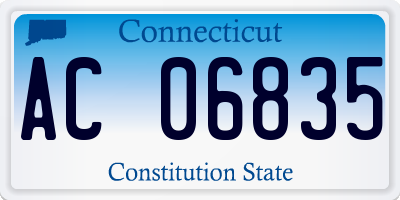 CT license plate AC06835