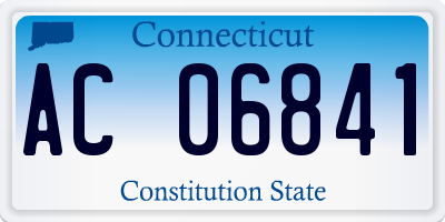 CT license plate AC06841