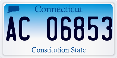 CT license plate AC06853