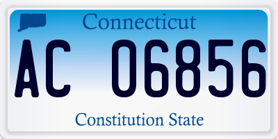 CT license plate AC06856