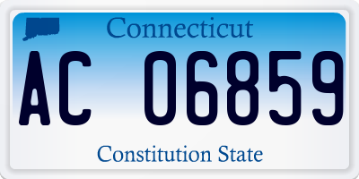 CT license plate AC06859