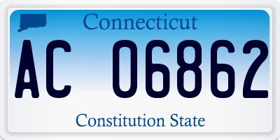 CT license plate AC06862