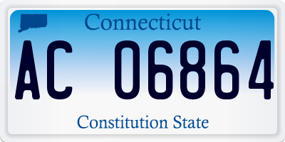 CT license plate AC06864