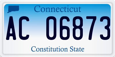 CT license plate AC06873