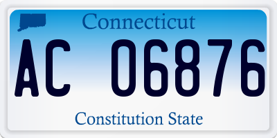 CT license plate AC06876