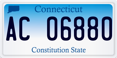 CT license plate AC06880