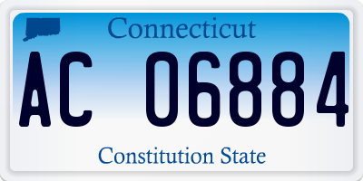 CT license plate AC06884