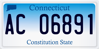 CT license plate AC06891