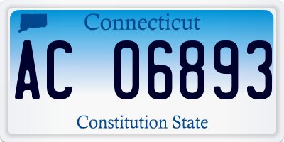 CT license plate AC06893