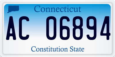 CT license plate AC06894