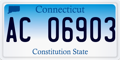 CT license plate AC06903