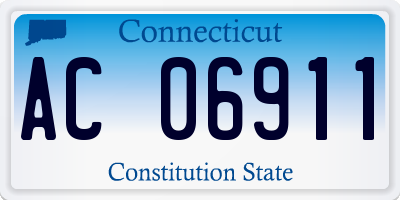CT license plate AC06911