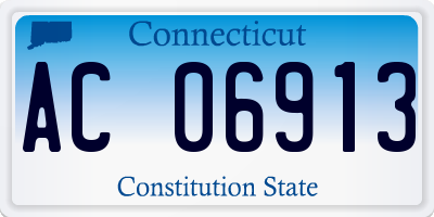 CT license plate AC06913