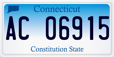 CT license plate AC06915