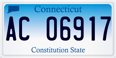 CT license plate AC06917