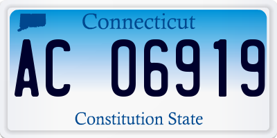 CT license plate AC06919