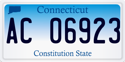 CT license plate AC06923