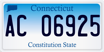 CT license plate AC06925