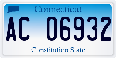CT license plate AC06932