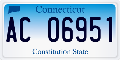 CT license plate AC06951