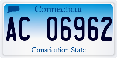 CT license plate AC06962