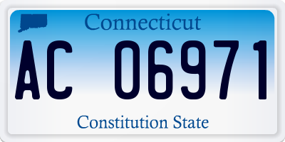 CT license plate AC06971