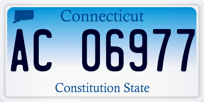 CT license plate AC06977