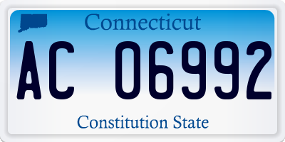 CT license plate AC06992