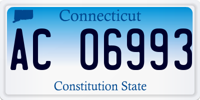 CT license plate AC06993