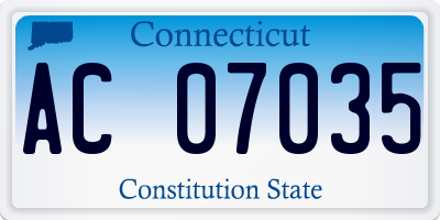 CT license plate AC07035