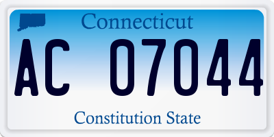 CT license plate AC07044