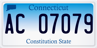 CT license plate AC07079