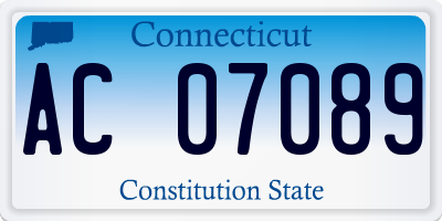 CT license plate AC07089