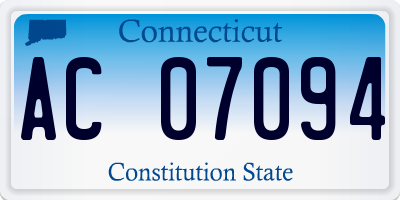 CT license plate AC07094