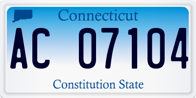 CT license plate AC07104