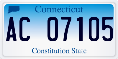 CT license plate AC07105