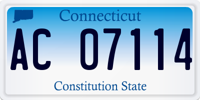 CT license plate AC07114