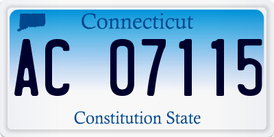 CT license plate AC07115