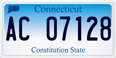 CT license plate AC07128