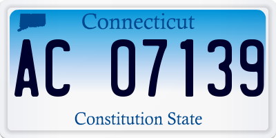 CT license plate AC07139