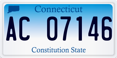 CT license plate AC07146