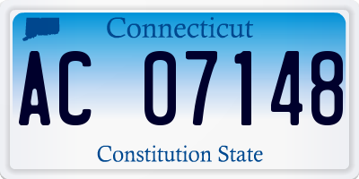 CT license plate AC07148