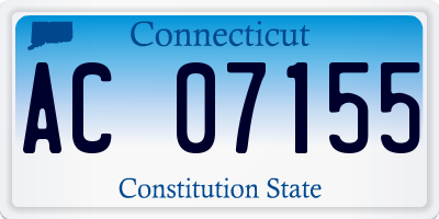 CT license plate AC07155